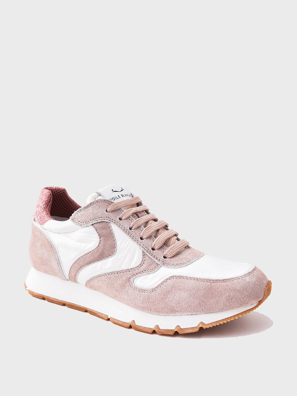 Voile Blanche Women's Julia Vintage Suede and Technical Nylon Sneaker