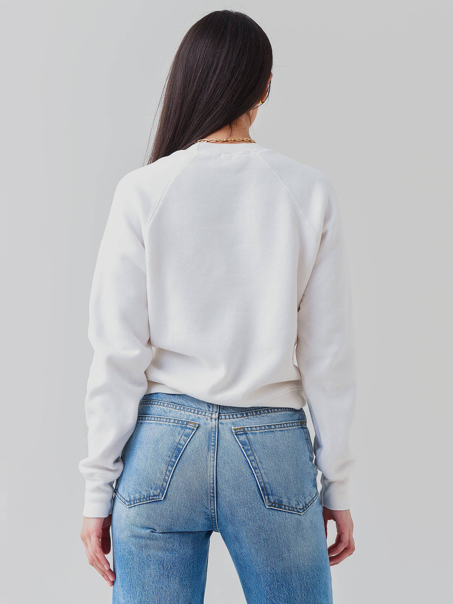 Re/Done Women's Classic Raglan Crewneck