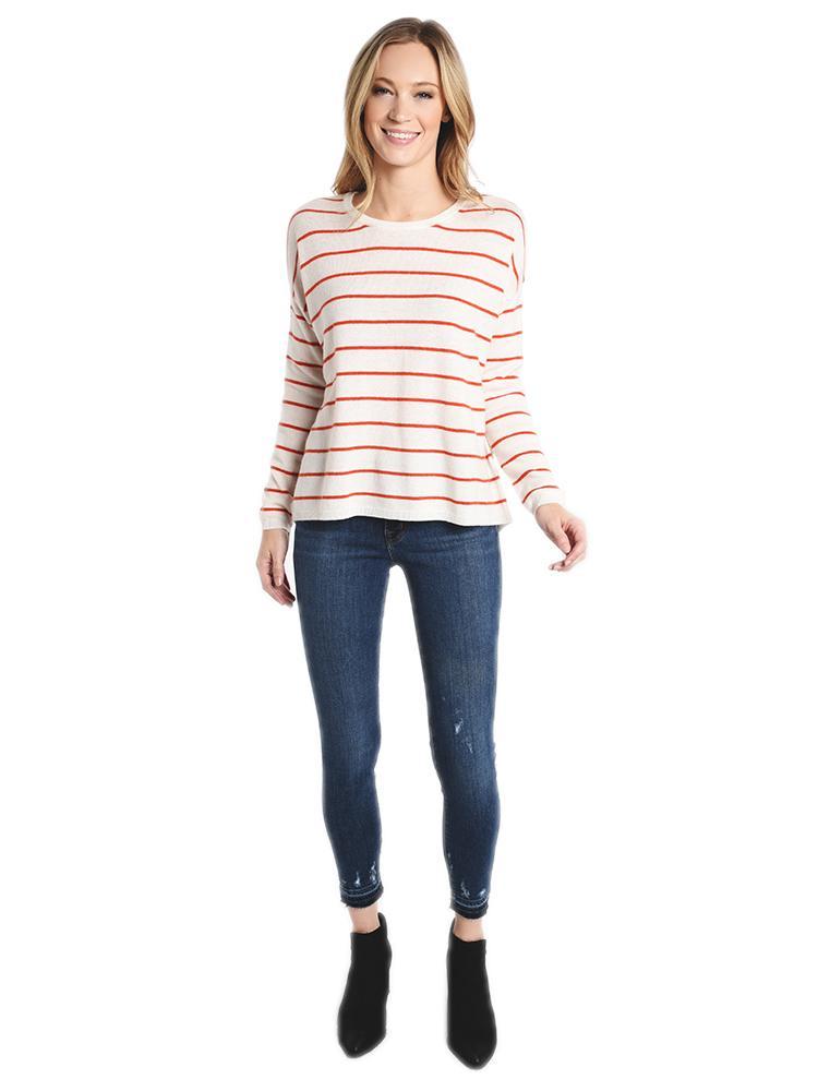 Jumper 1234 Striped Dropped Shoulder Sweater