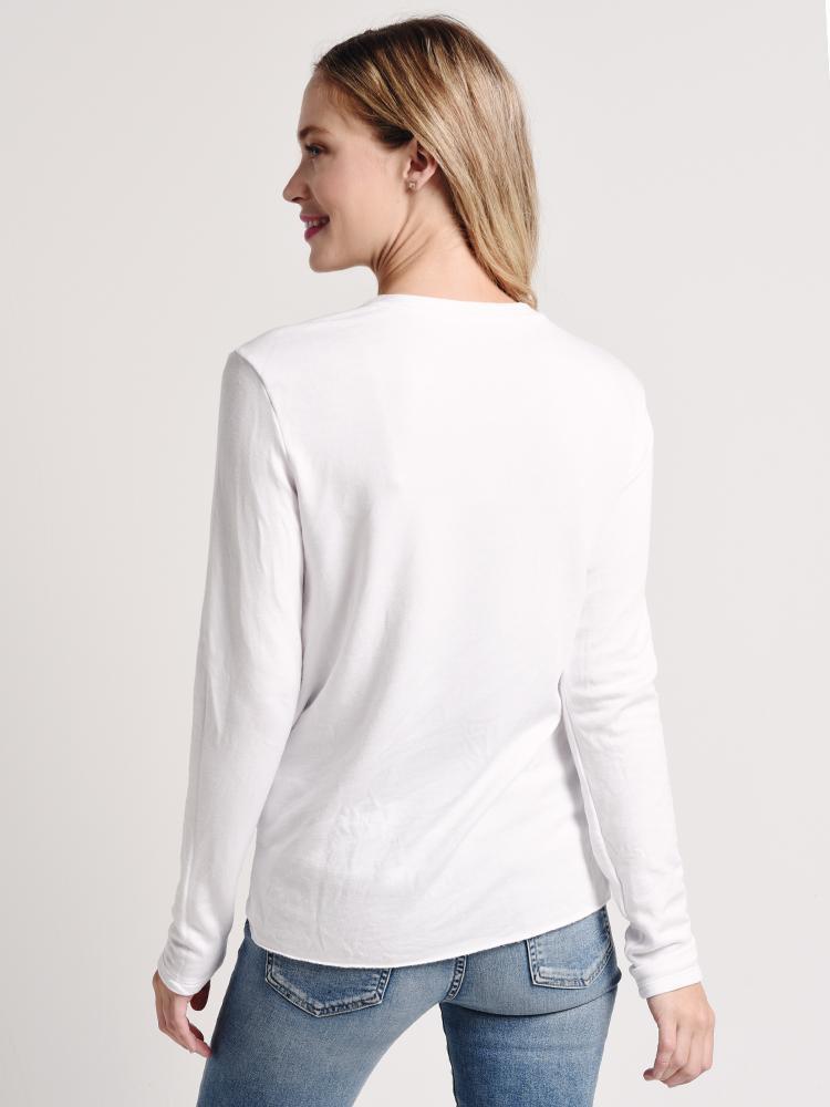 Stateside Long Sleeve Viscose Front Twist Fleece