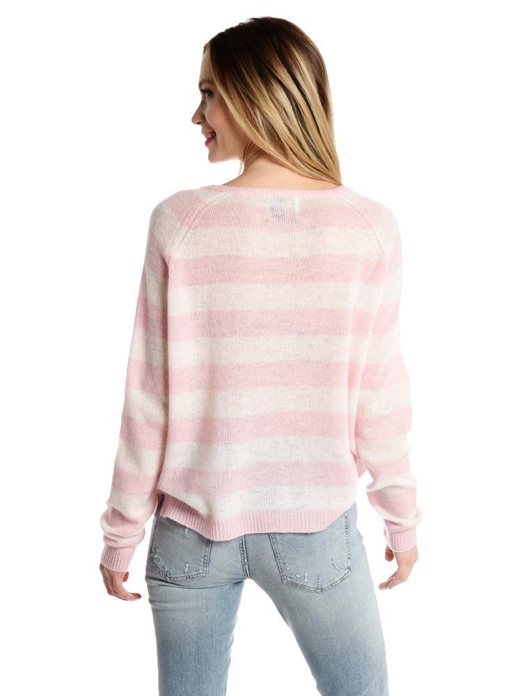 Jumper 1234 Stripe V Neck Sweater