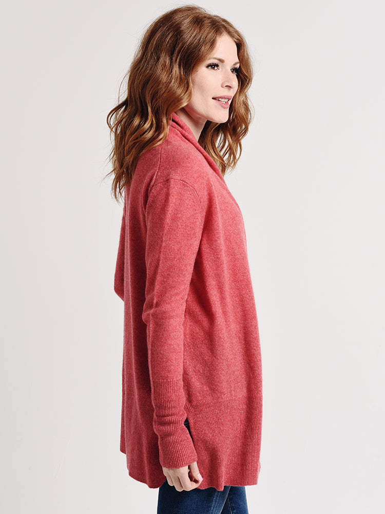 White + Warren High Rib Cardigan