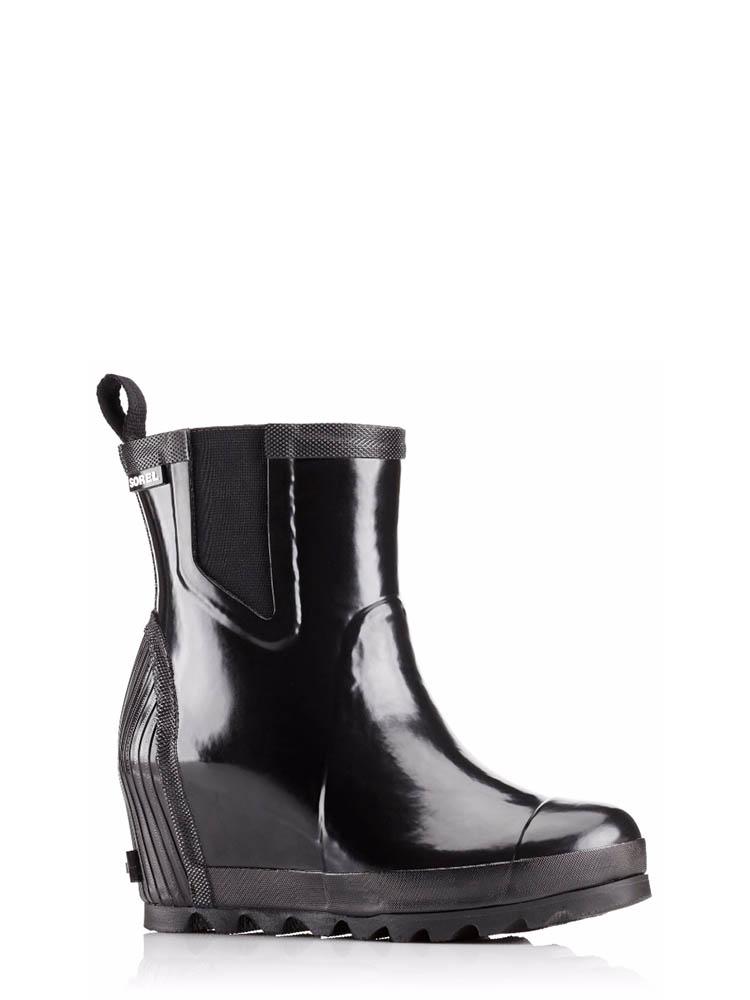 Sorel Women's Joan Rain Wedge Chelsea Gloss Boot