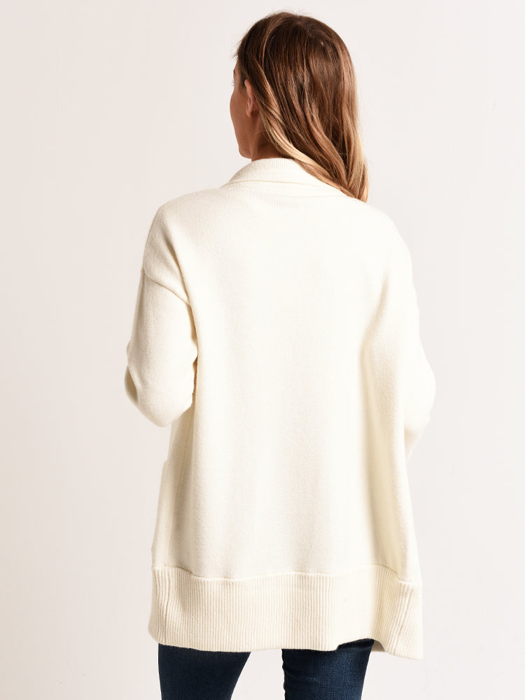 White + Warren Cozy Pocket Caoatigan