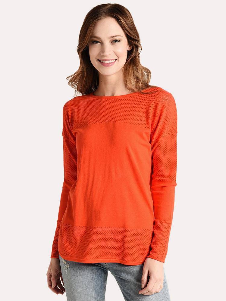 Project J Perforated Shirttail Sweater