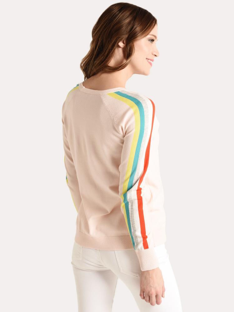 Project J Multi Stripe Sleeve Sweatshirt