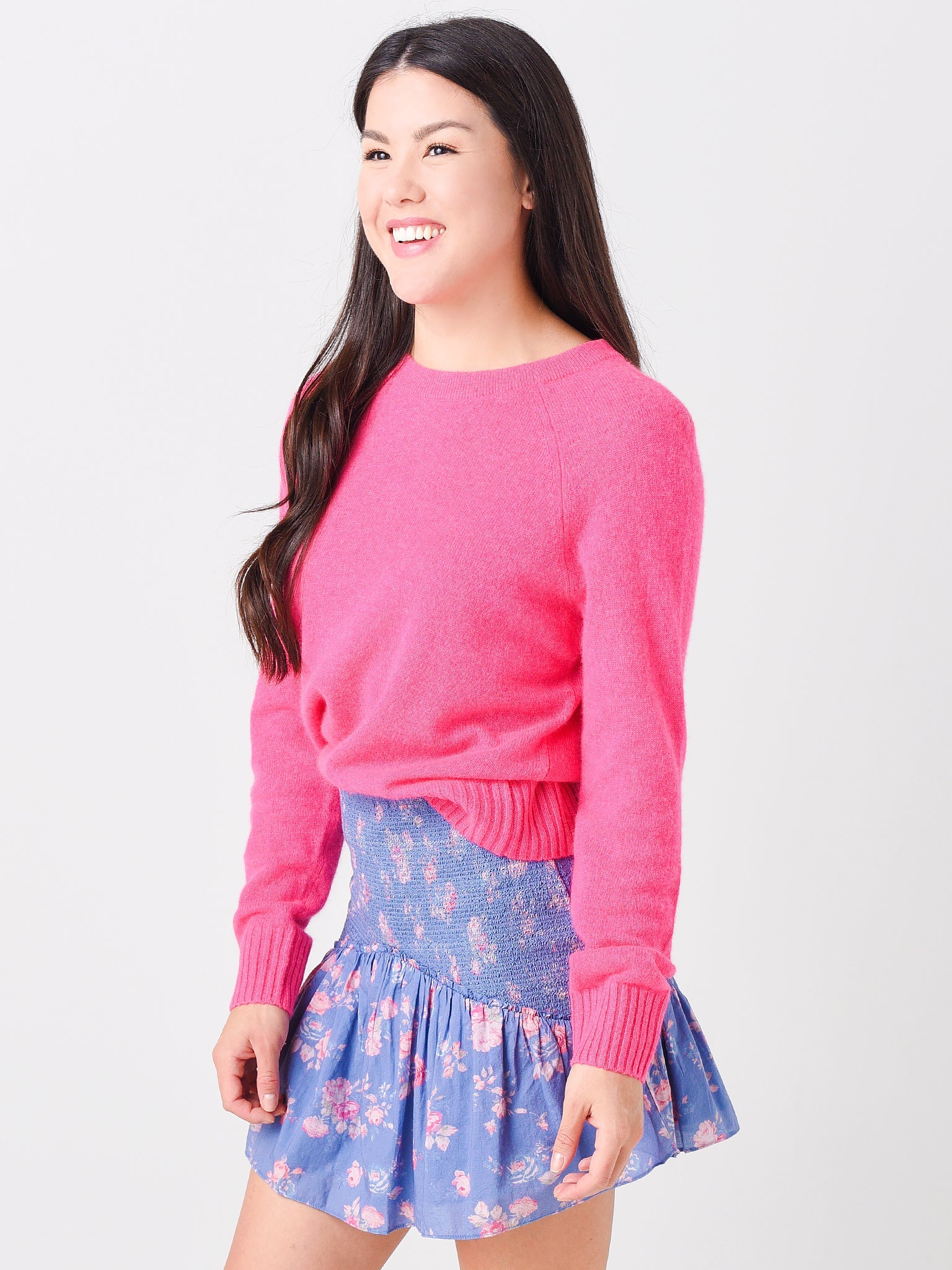 White + Warren Women's Cashmere Long Sleeve Sweatshirt