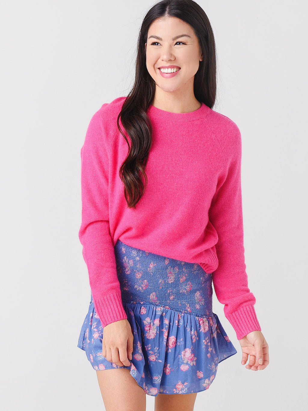 White + Warren Women's Cashmere Long Sleeve Sweatshirt