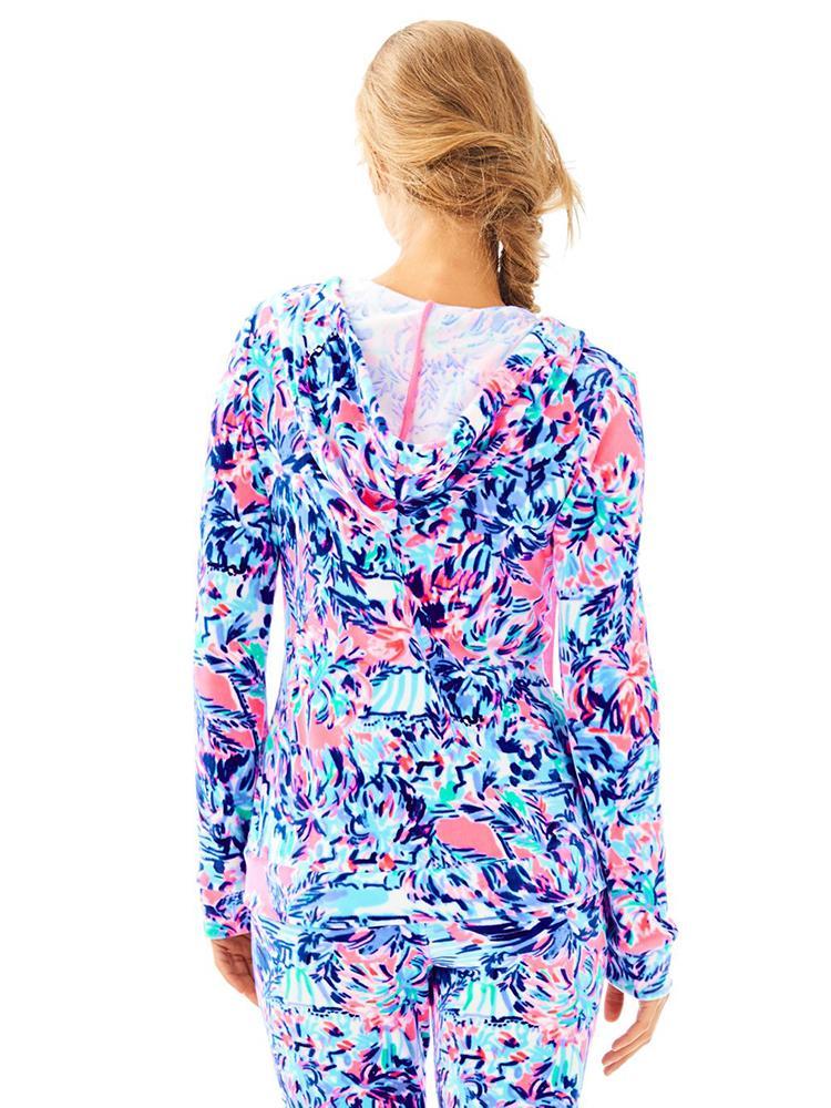 Lilly Pulitzer Larina Velour Zip Up Hoodie