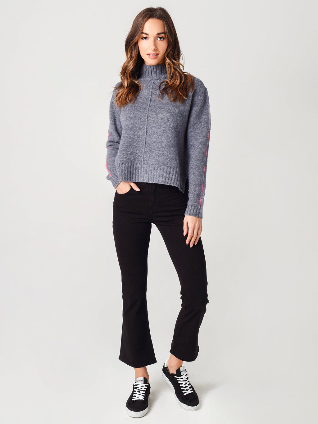 One Grey Day Women's Denver Cashmere Pullover