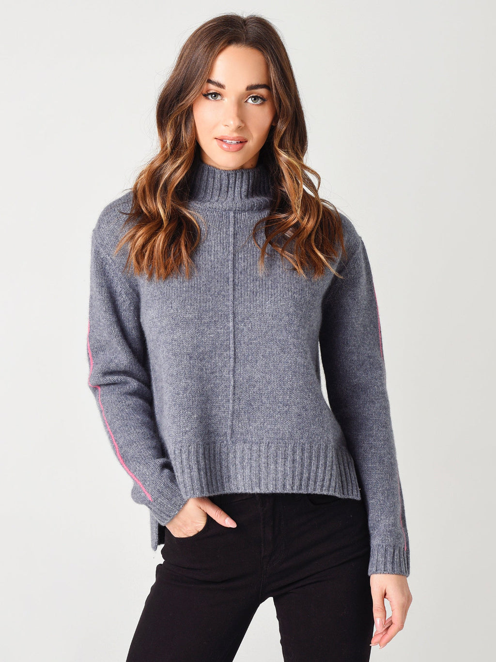 One Grey Day Women's Denver Cashmere Pullover
