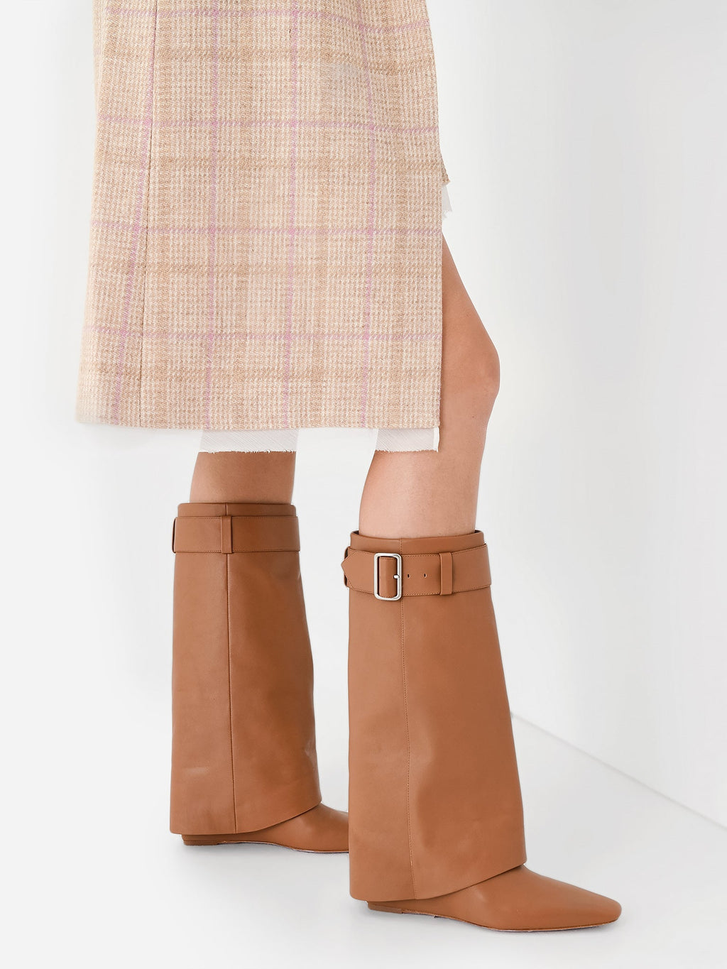 Simkhai Women's Freyja Belted Foldover Boot