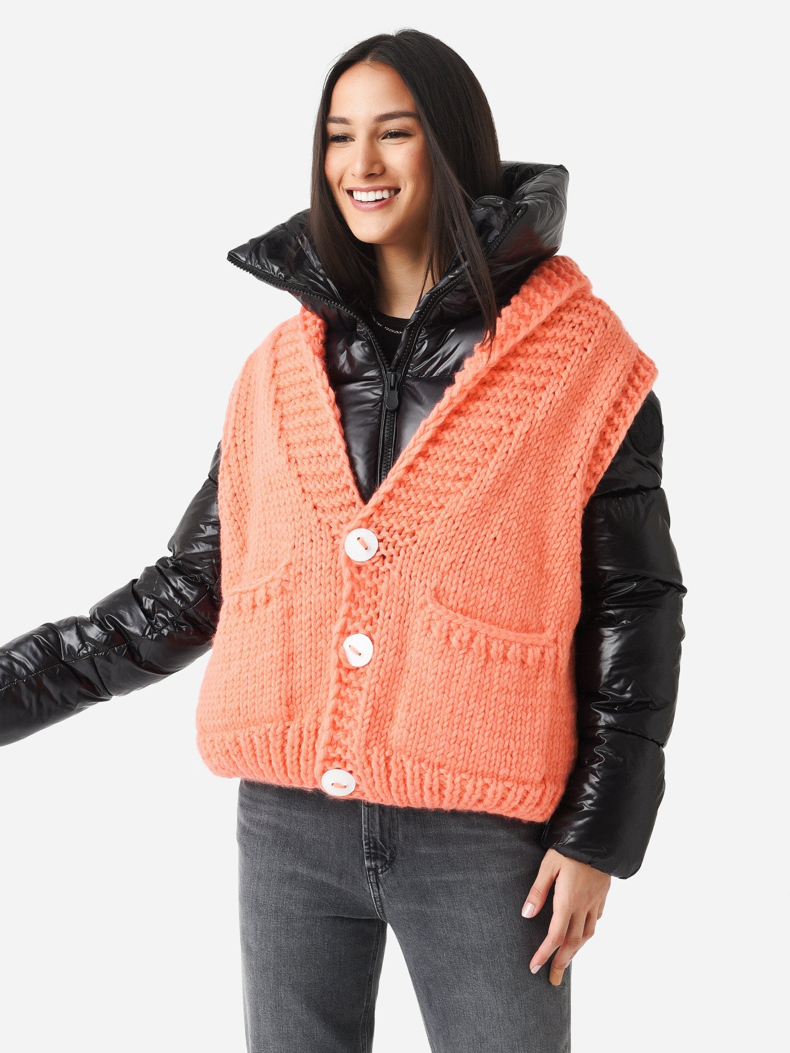 GOGO Women's Short Ski Sweater Vest