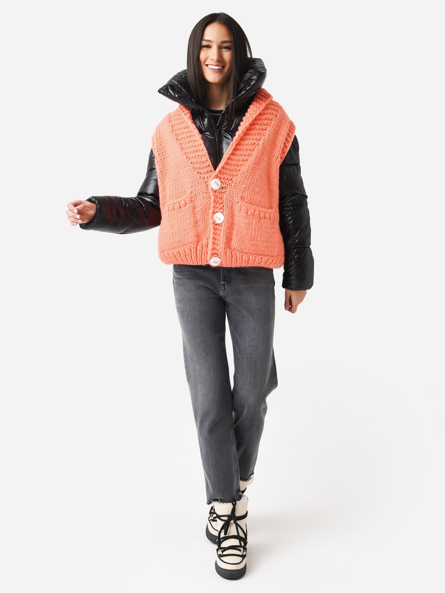 GOGO Women's Short Ski Sweater Vest