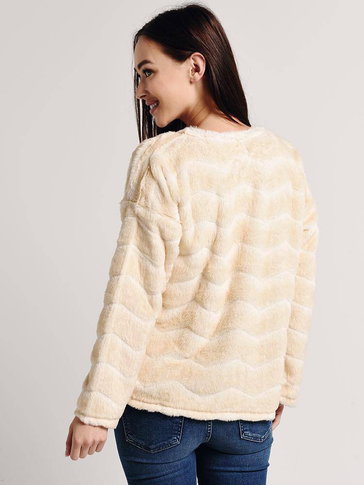 Dylan Chevron Vintage Drop Shoulder Pullover