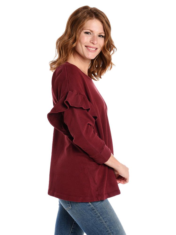 Current Elliot The Ruffle Sweatshirt