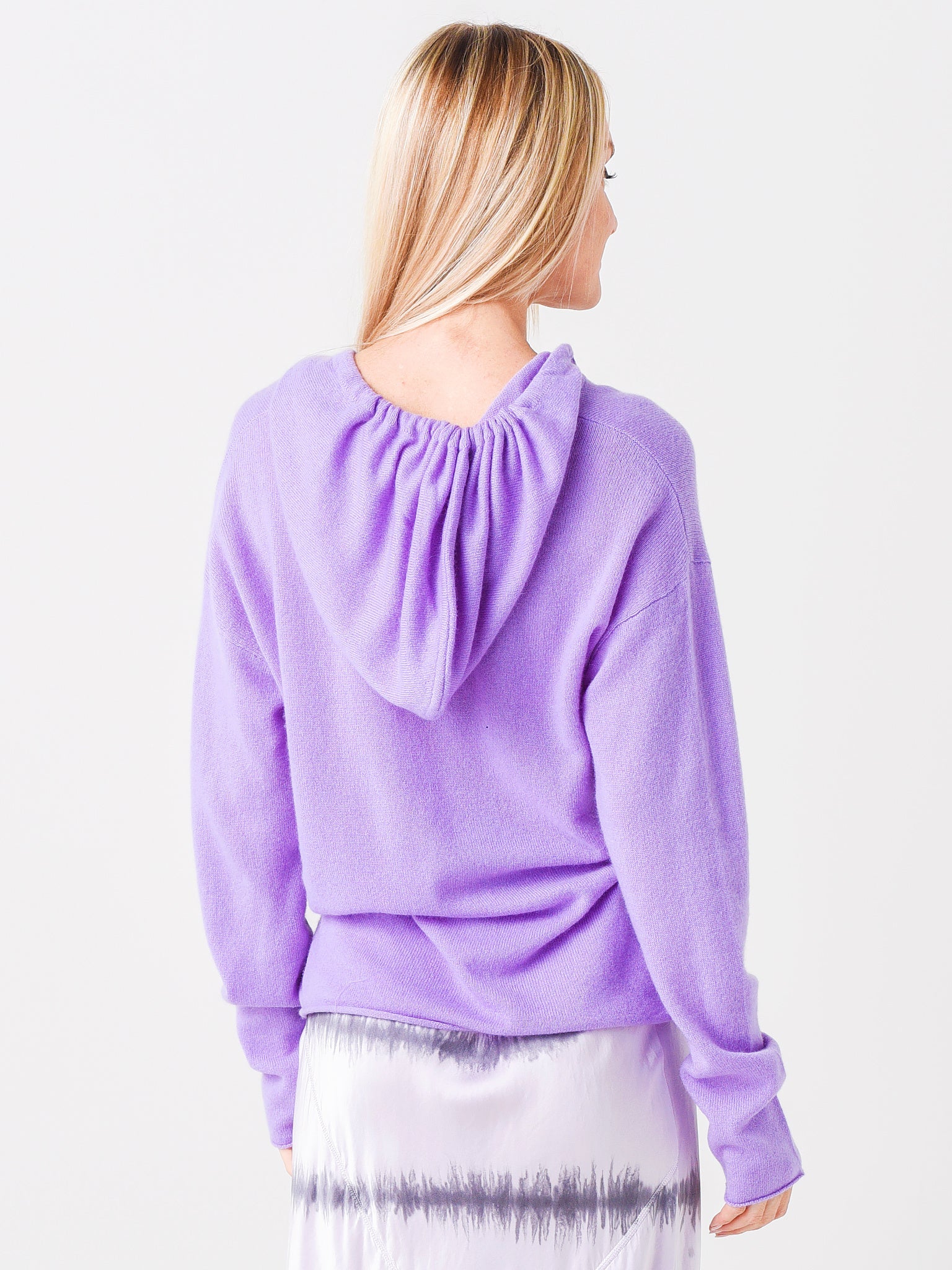 ATM Women's Cashmere Boho Pullover Hoodie