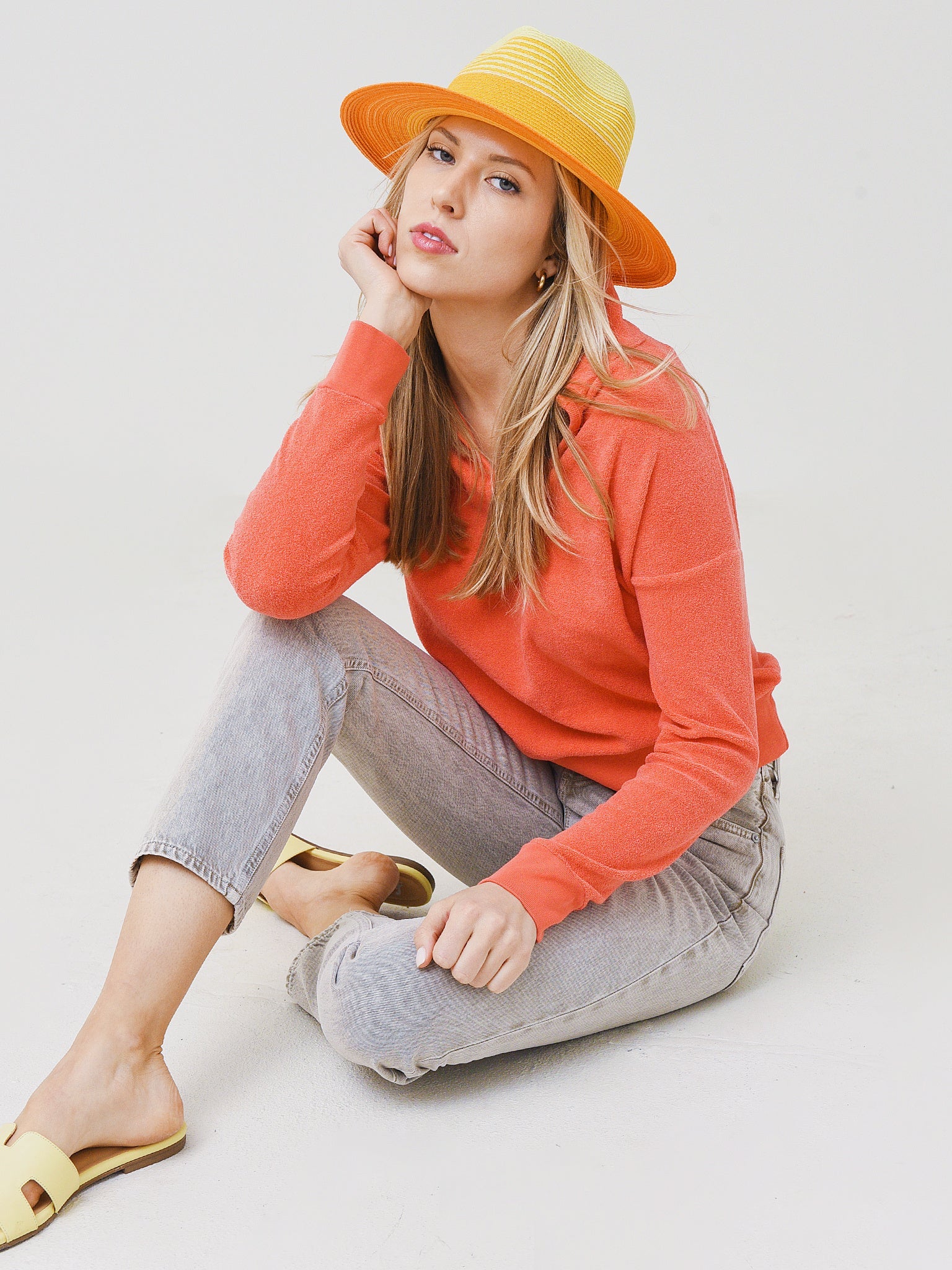 Honorine Women's Hunter Polo Sweatshirt