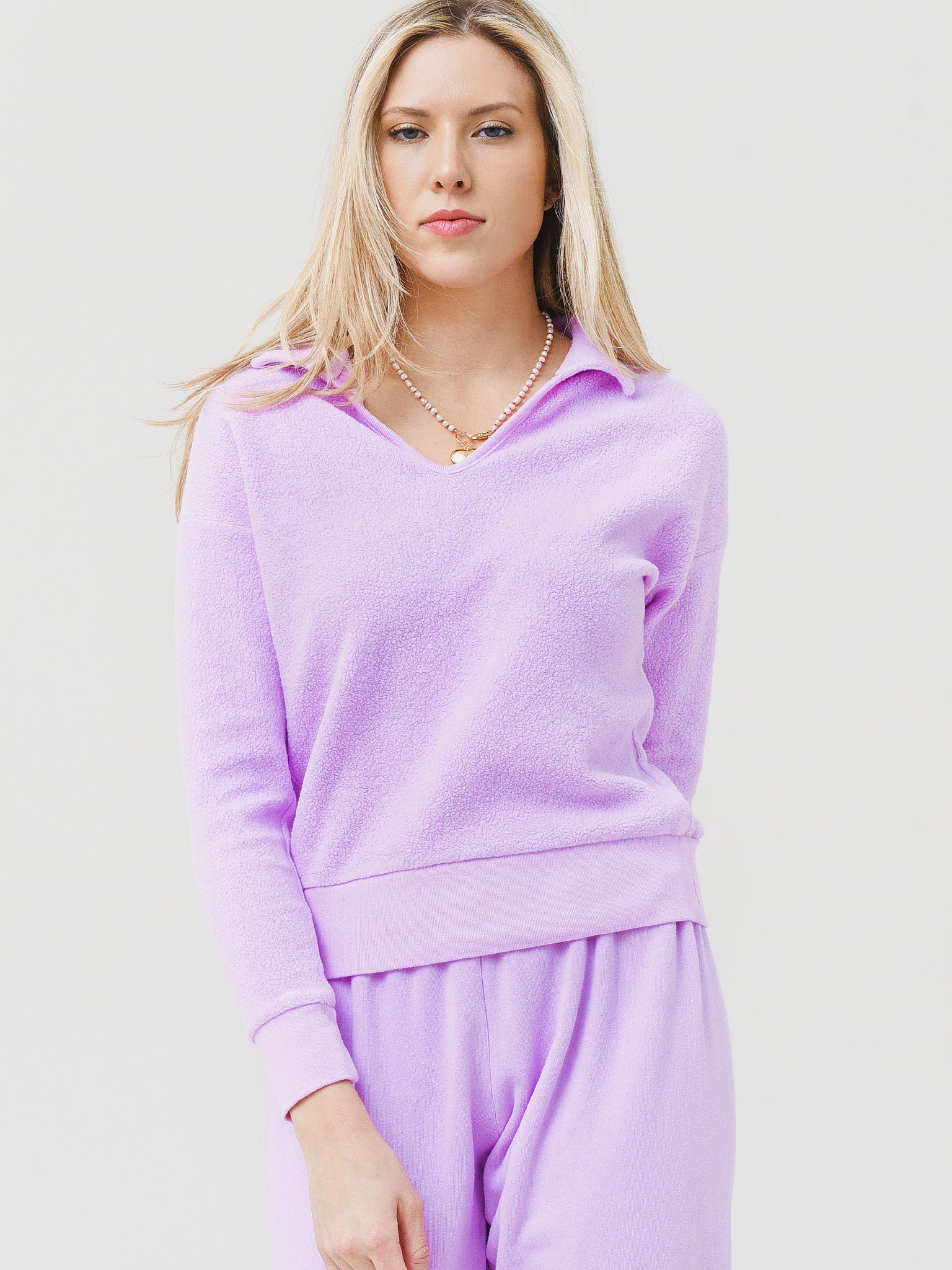 Honorine Women's Hunter Polo Sweatshirt