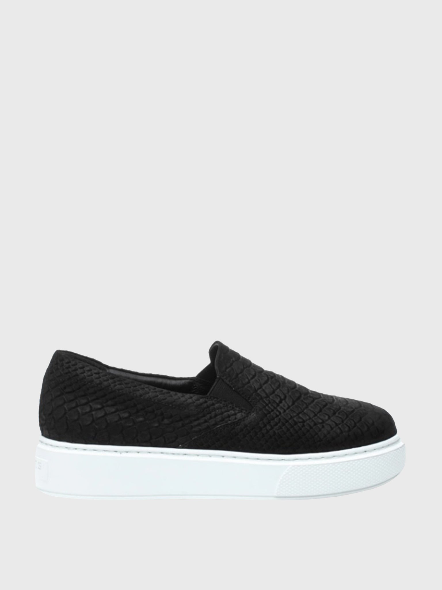 J/Slides Delia Black Embossed Sneaker