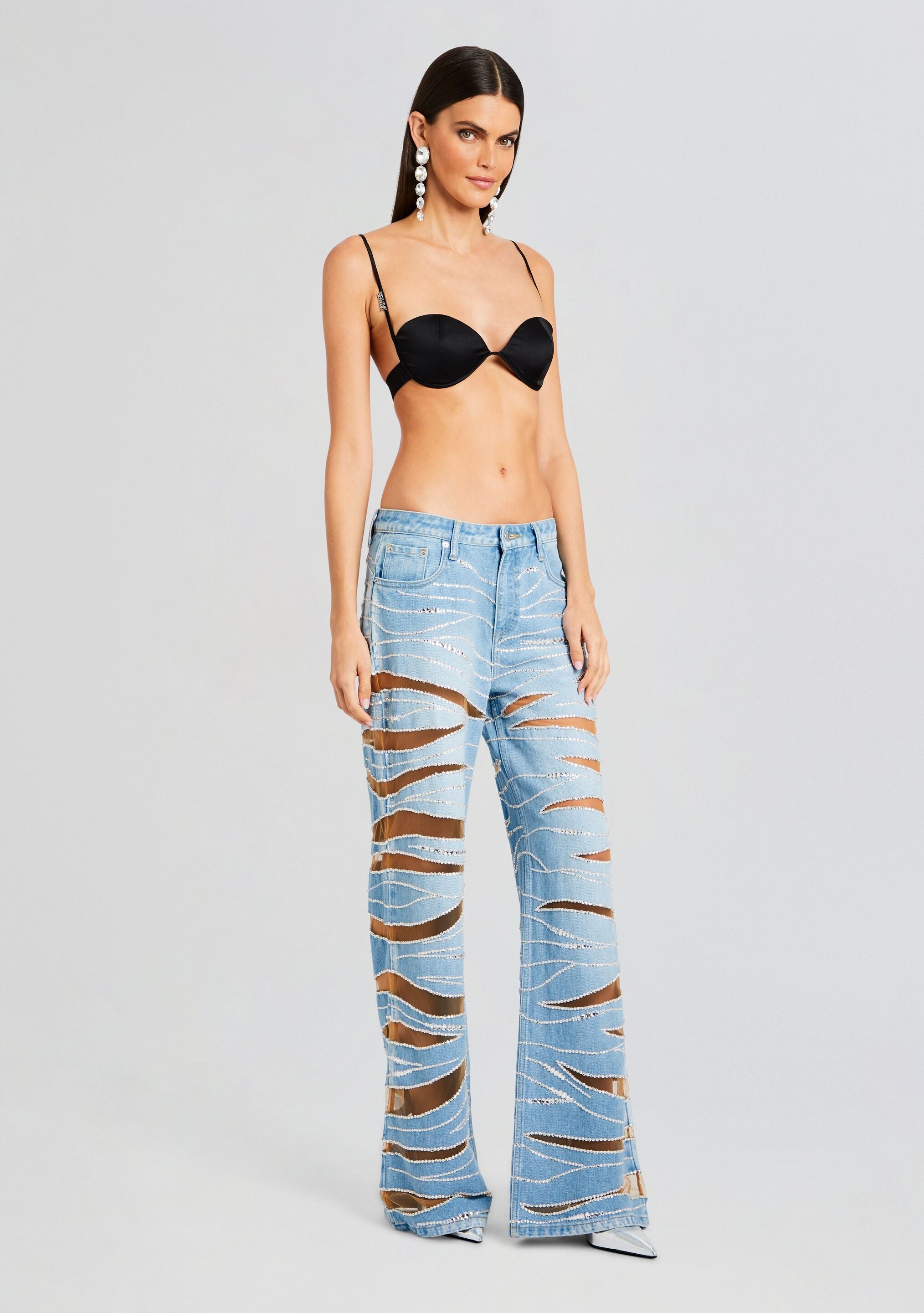 Renzo Embellished Denim Jean