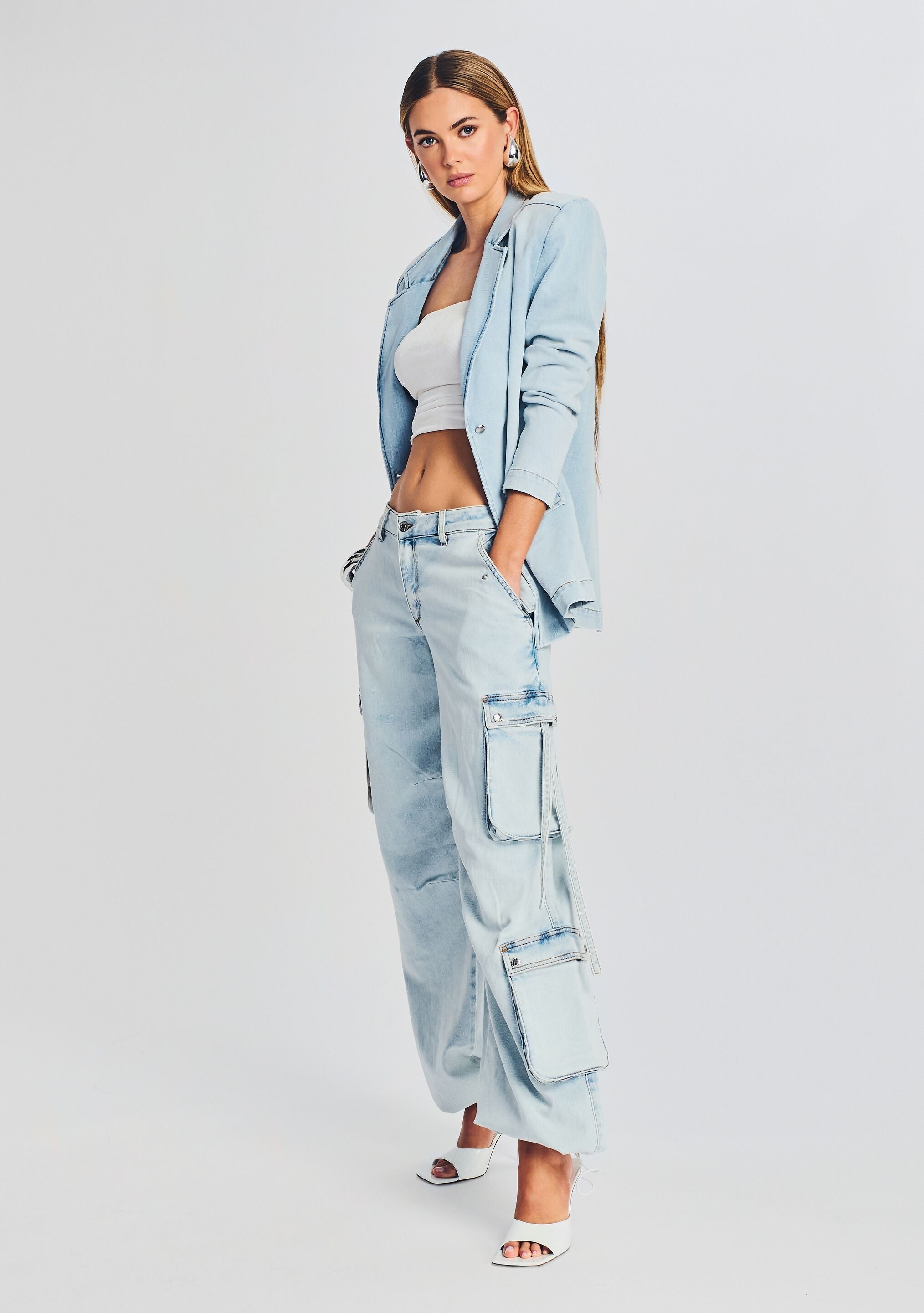 Beckett Denim Blazer