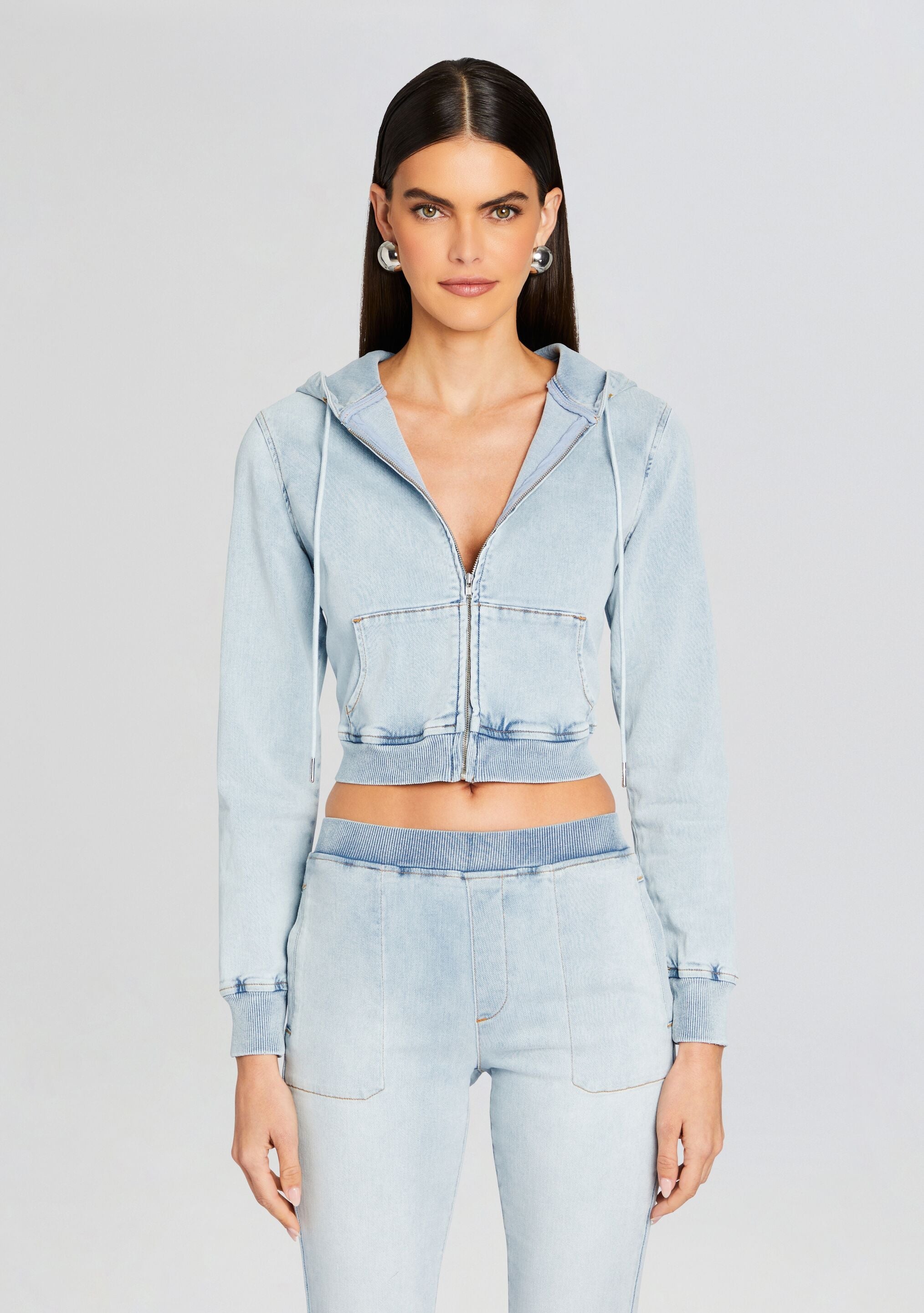 Edith Terry Cropped Hoodie