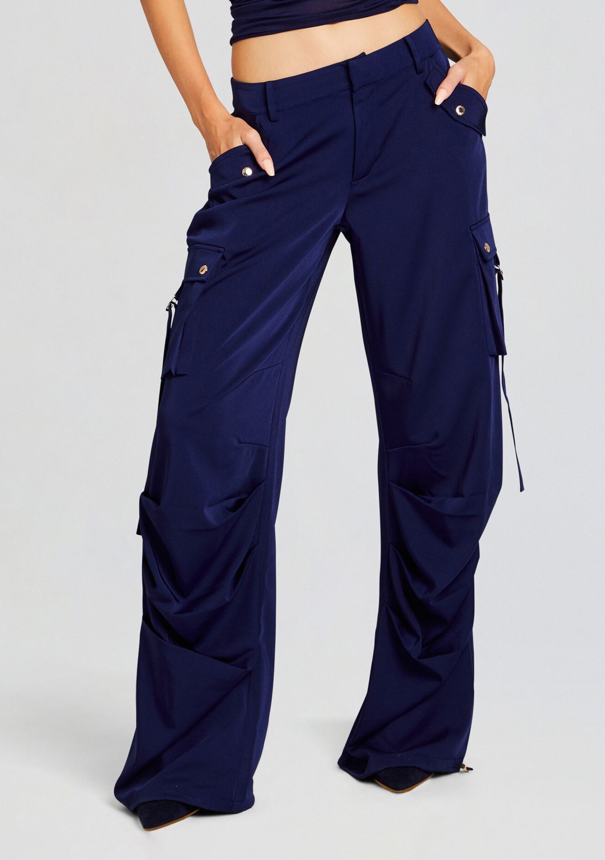 Lai Satin Cargo Pant
