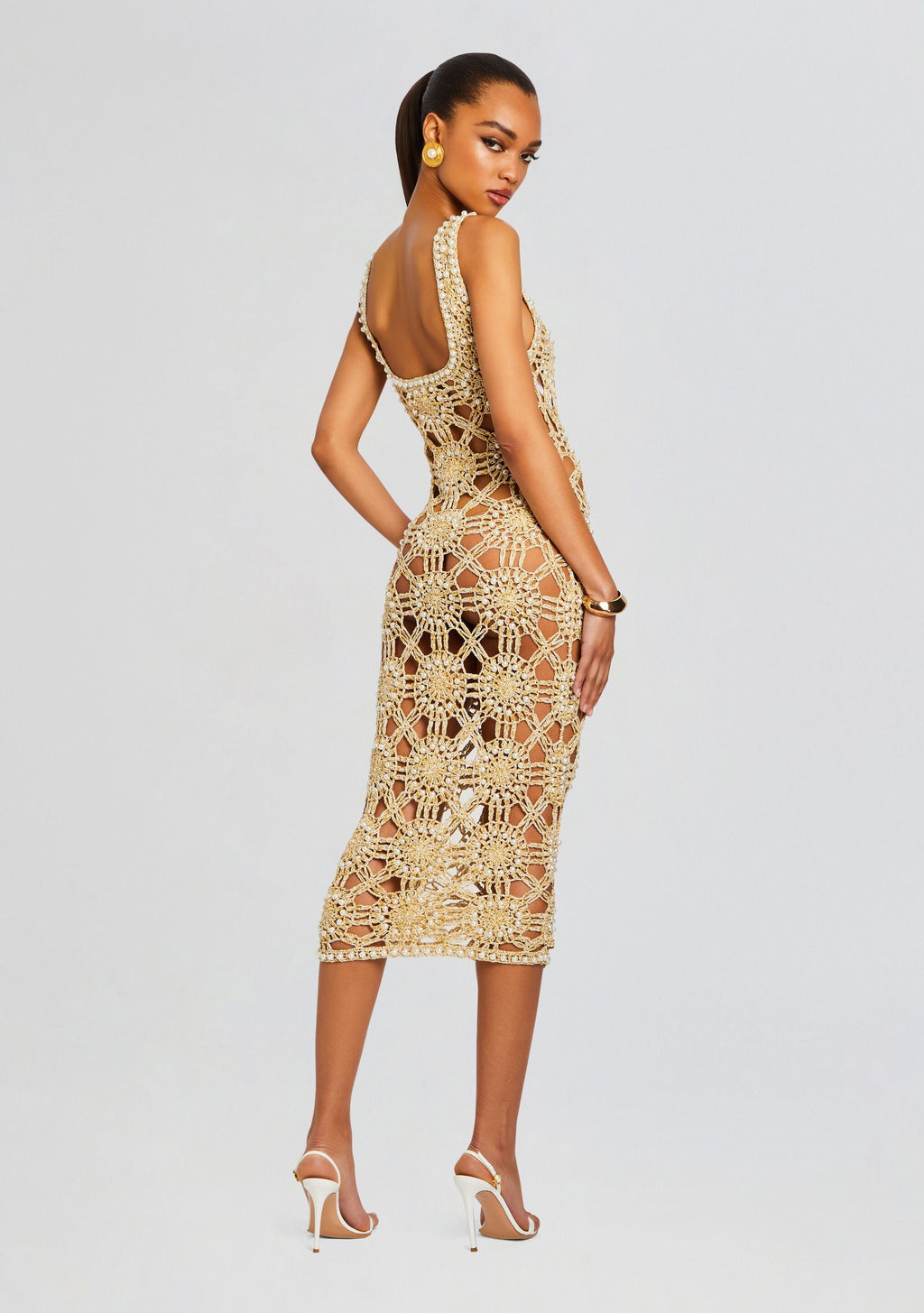 Saffron Knit Crochet Dress