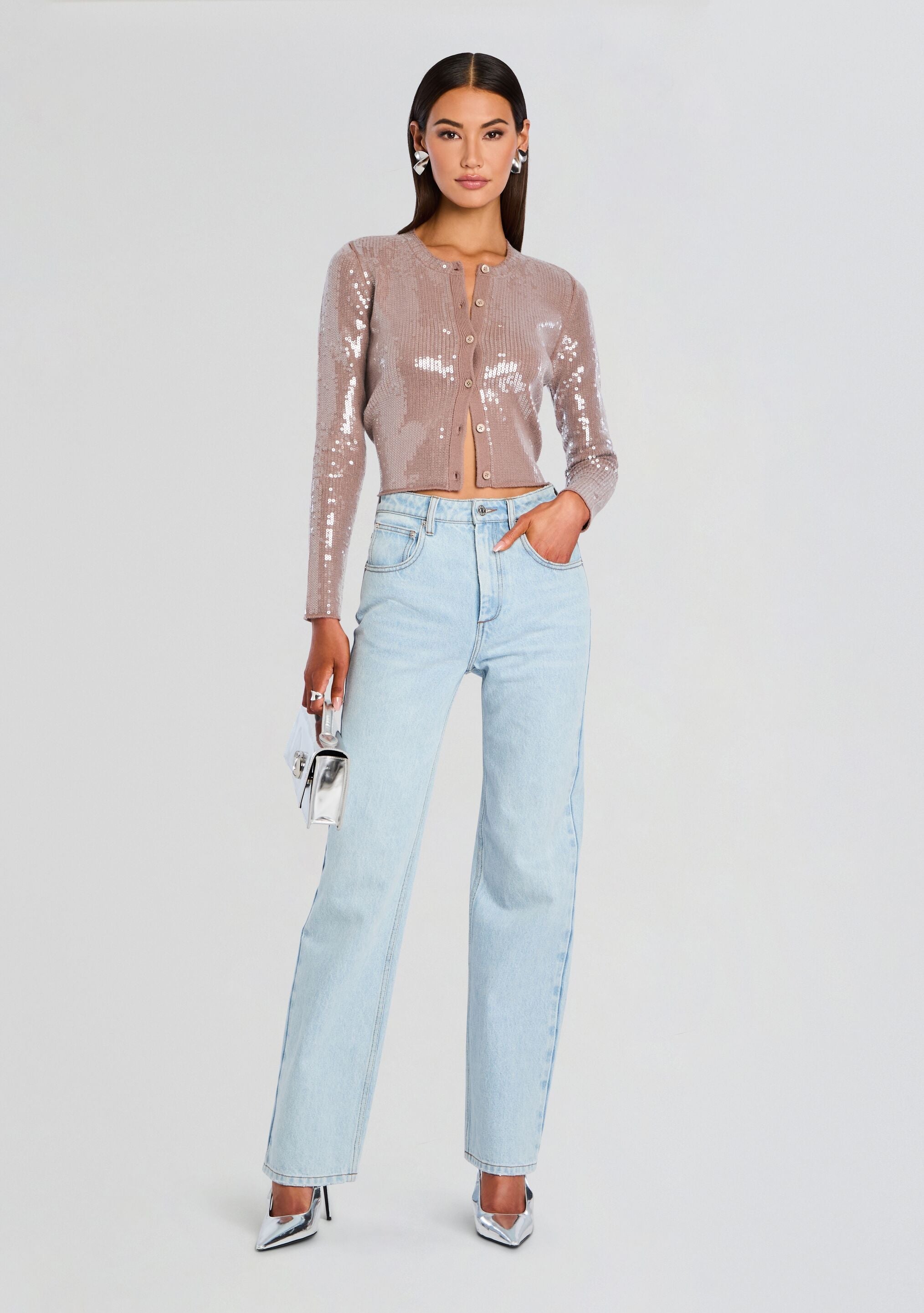 Annamarie Sequin Knit Cardigan