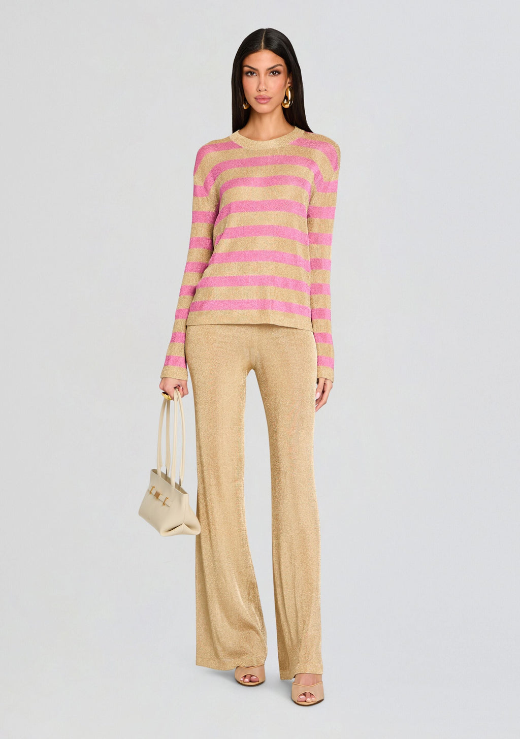 Hana Metallic Knit Top