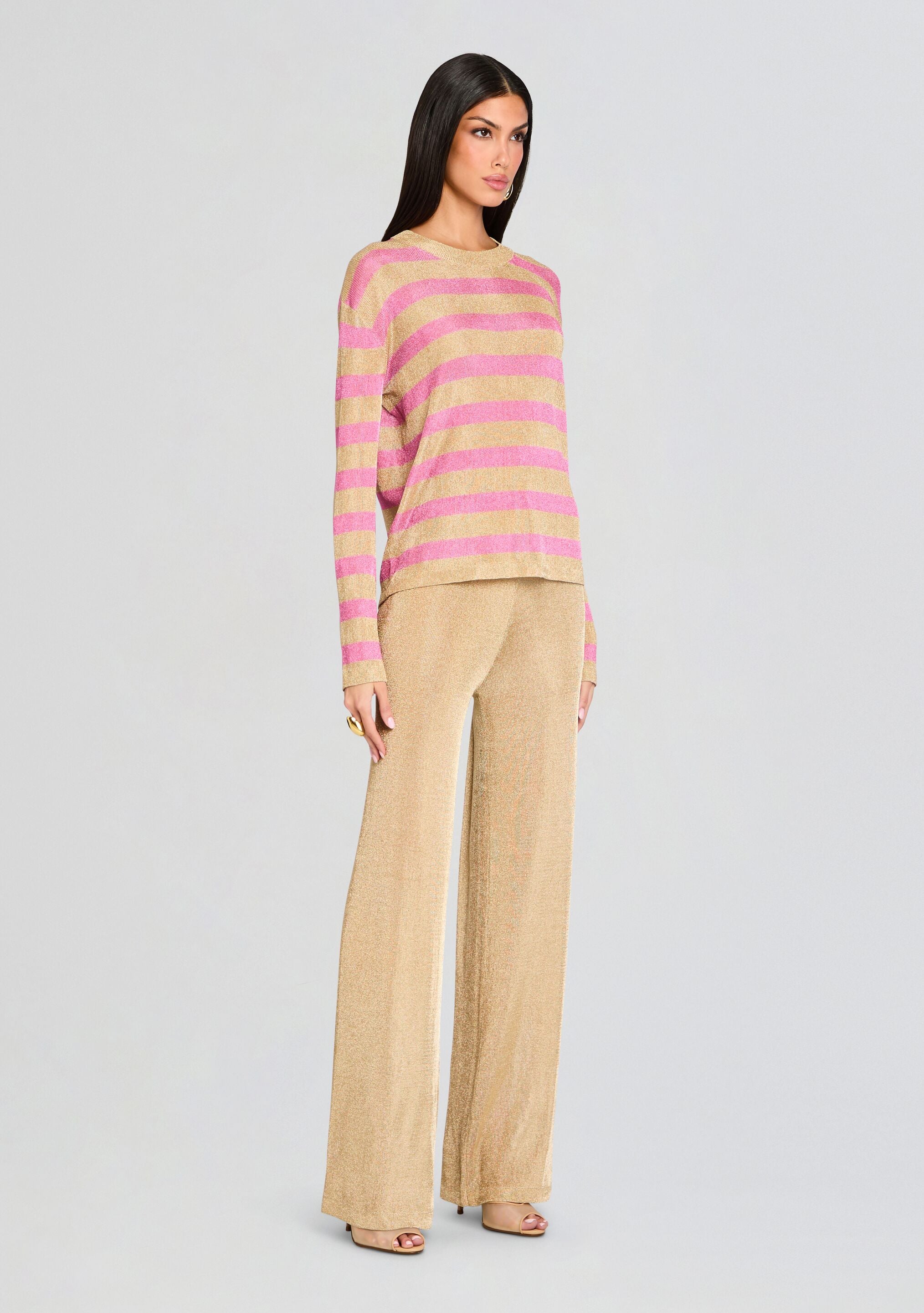 Hana Metallic Knit Top