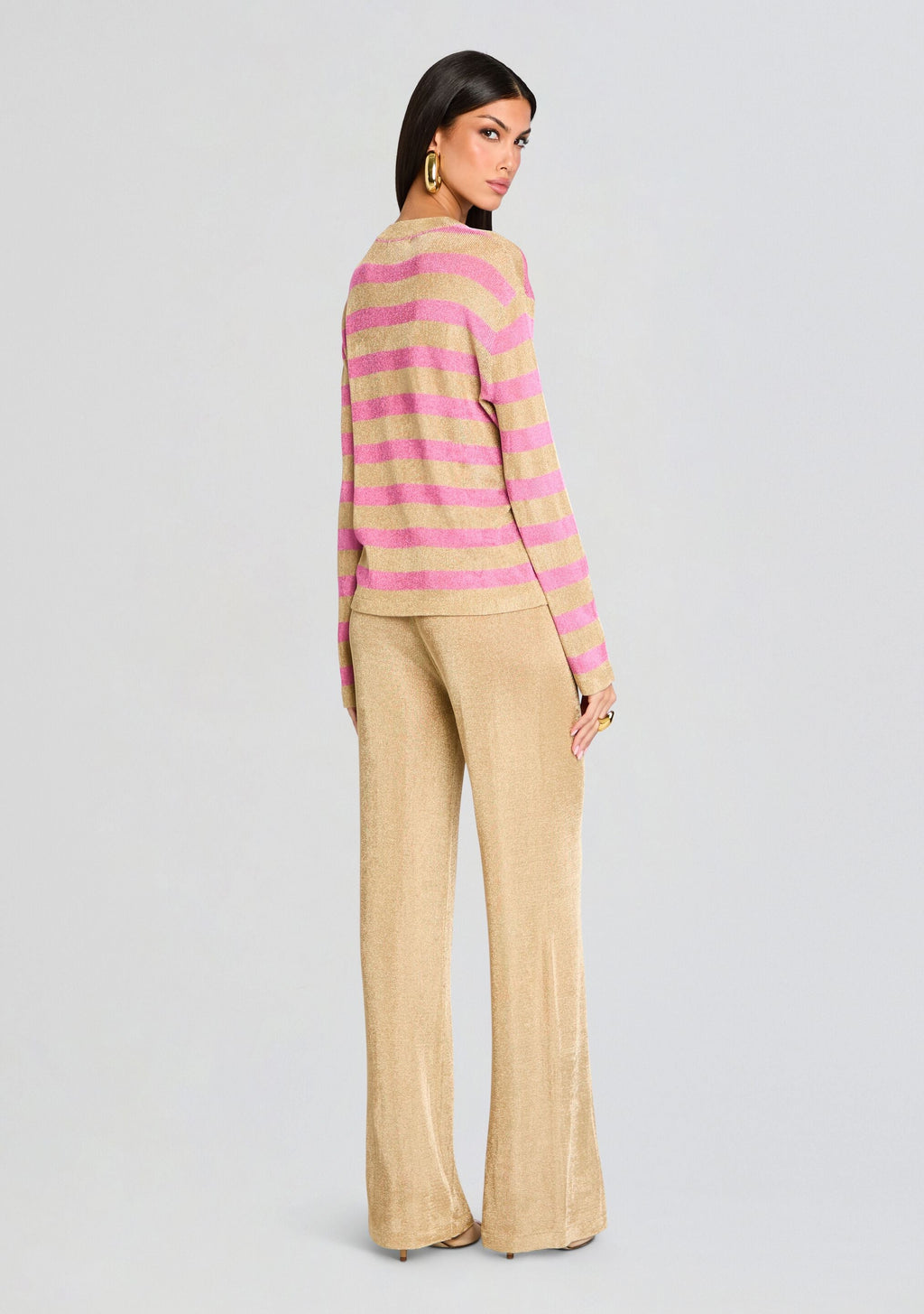 Hana Metallic Knit Top