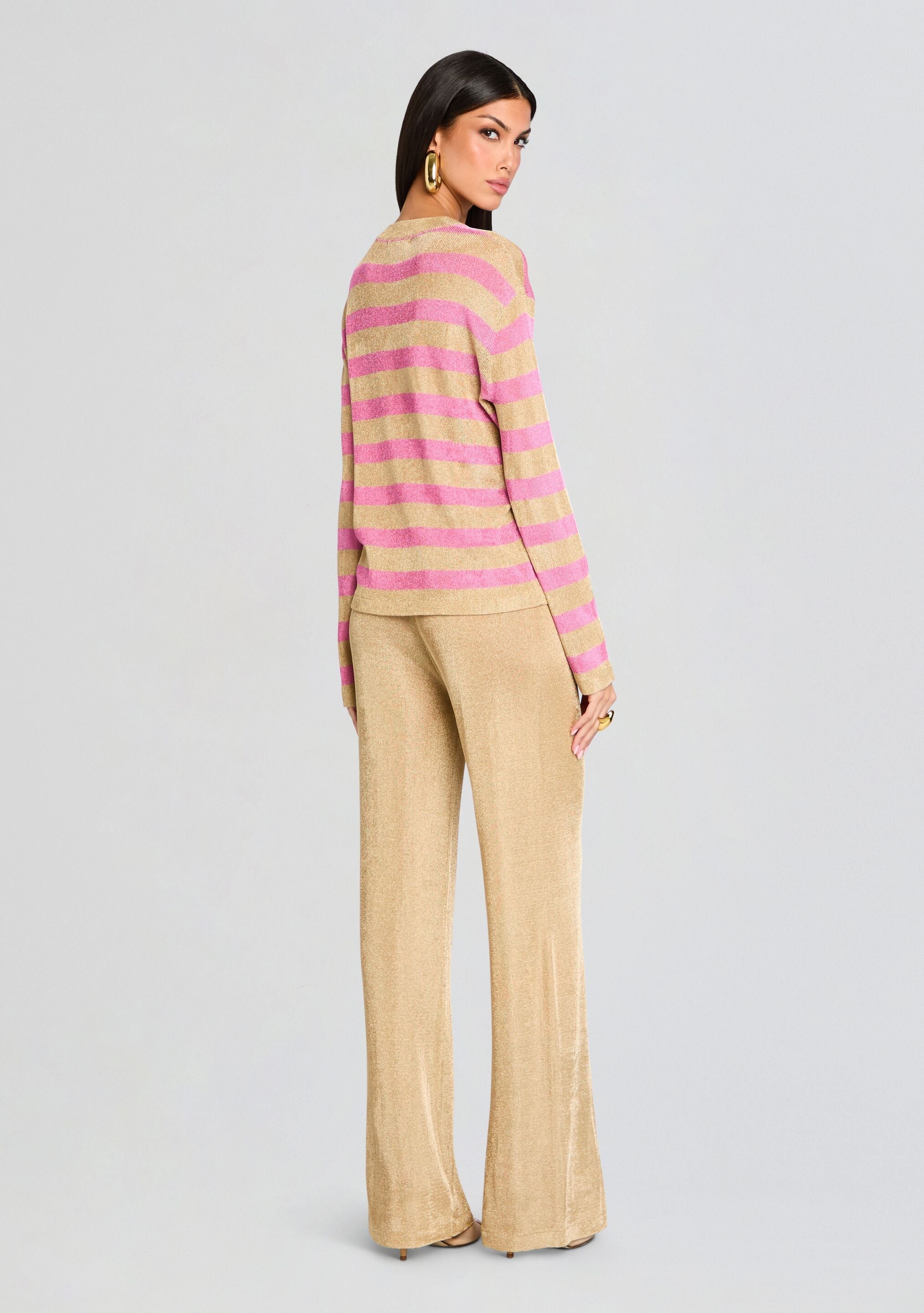 Hana Metallic Knit Top