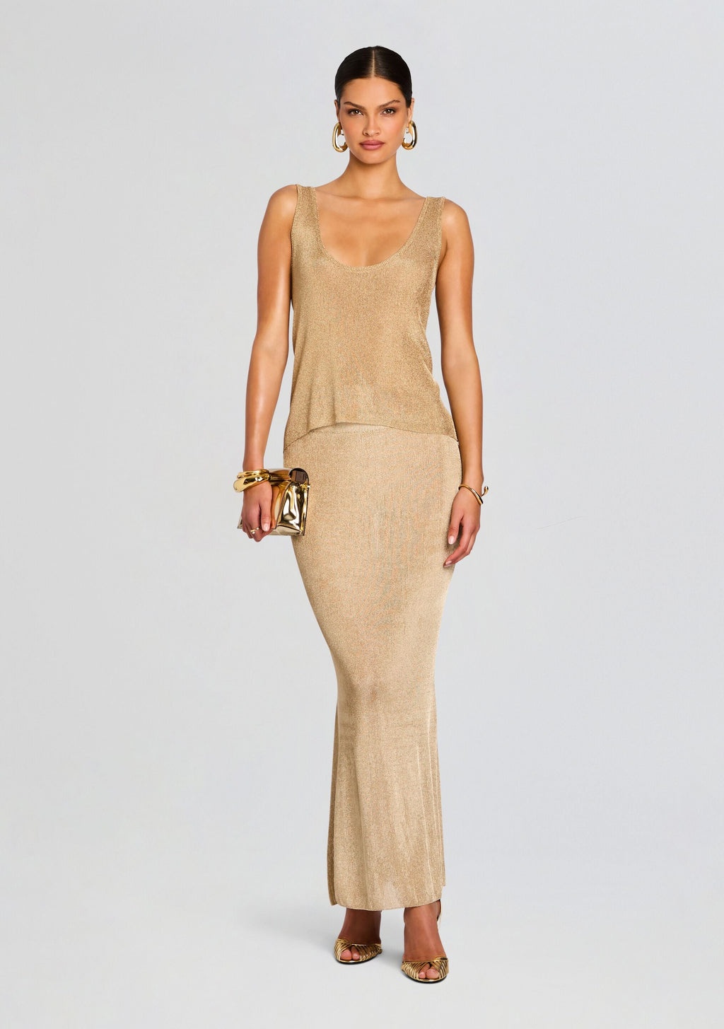 Hero Metallic Knit Tank