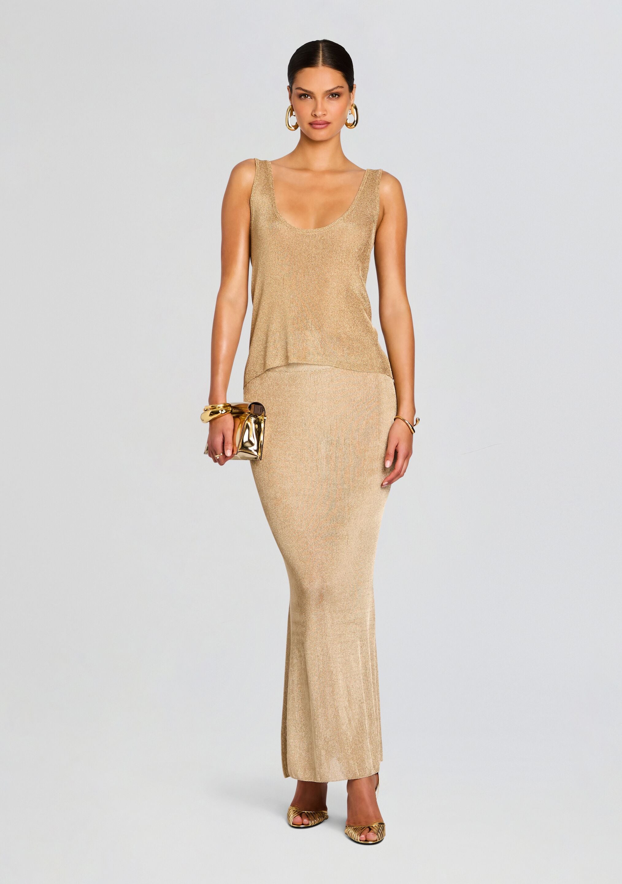 Hero Metallic Knit Tank