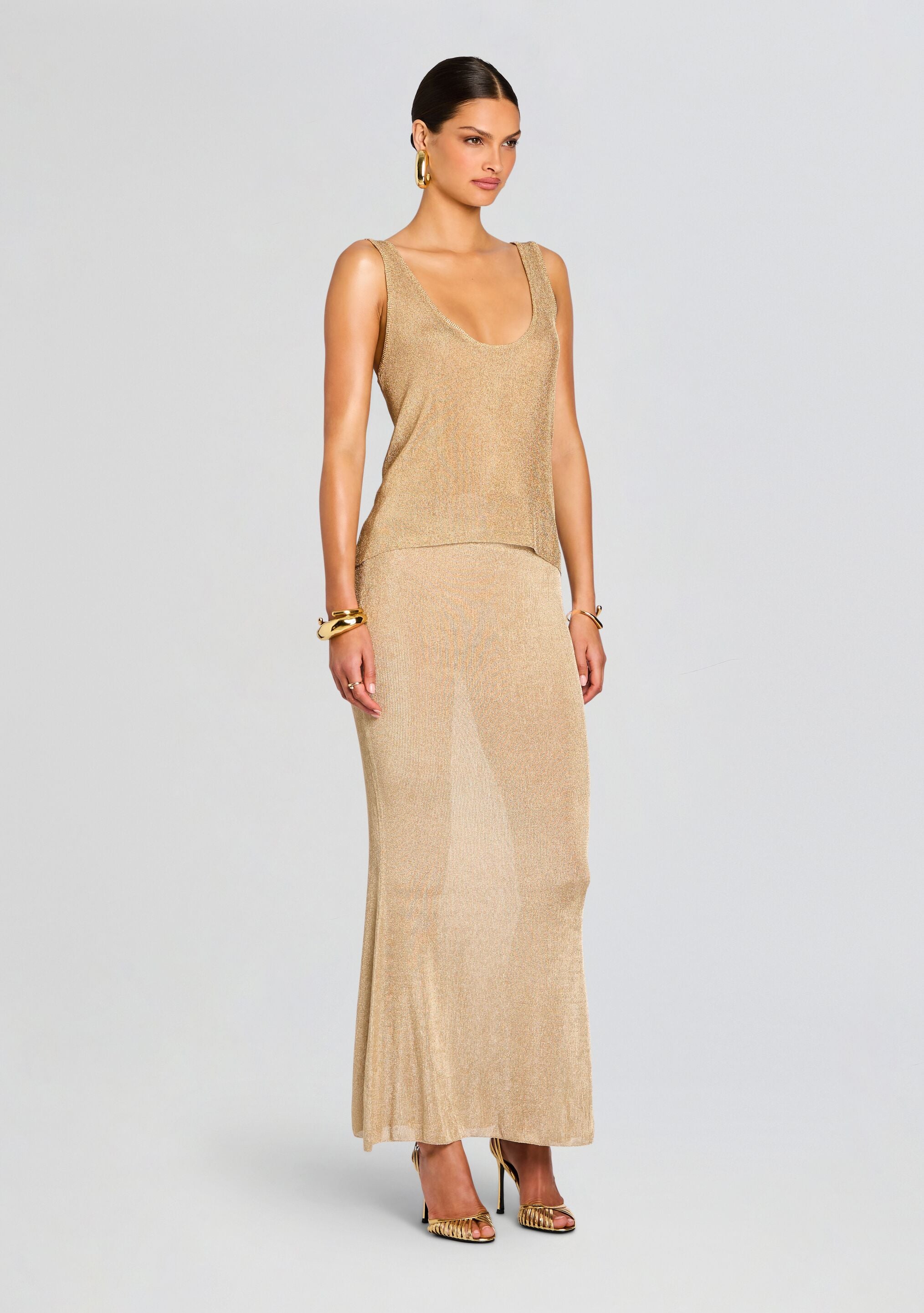 Hero Metallic Knit Tank