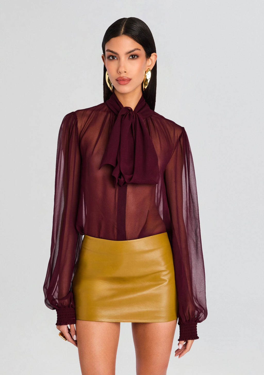 Hasli Silk Chiffon Top