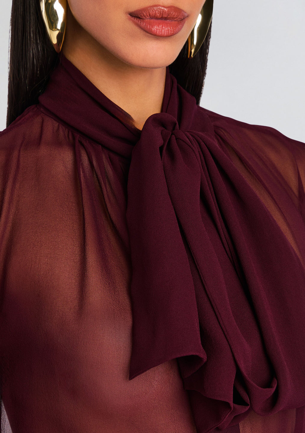 Hasli Silk Chiffon Top