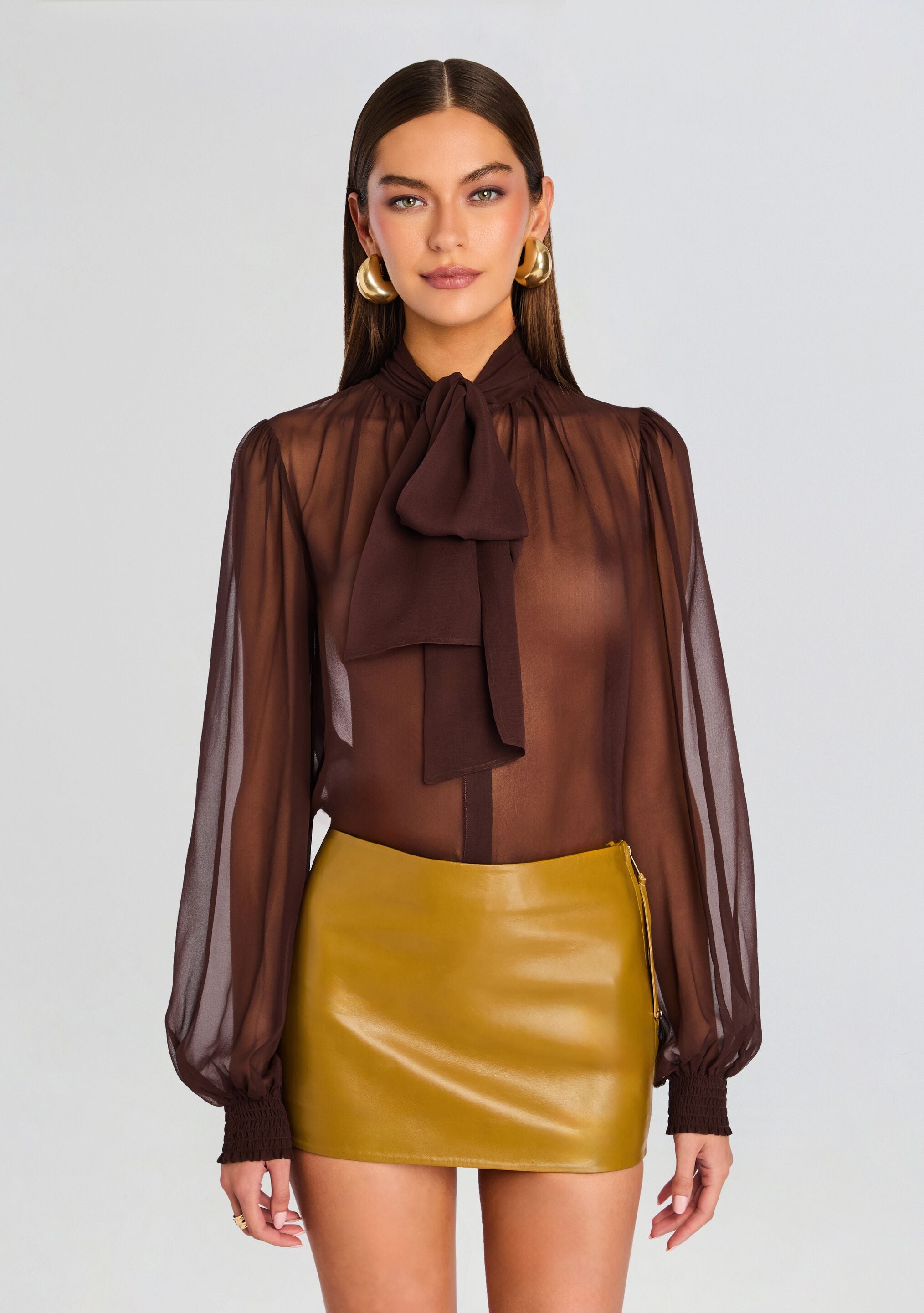 Hasli Silk Chiffon Top