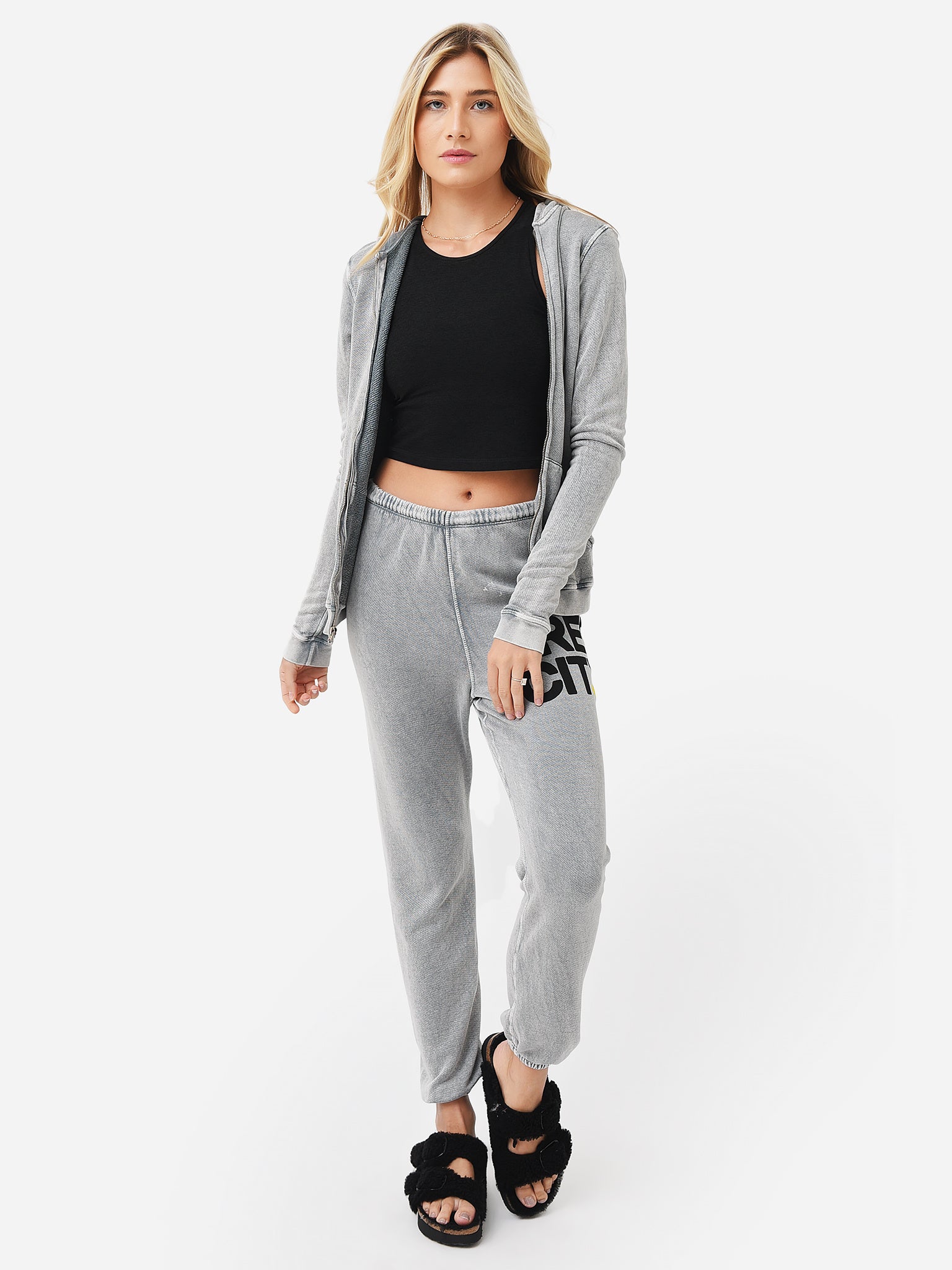 Free City Women's Superfluff Lux VintageBath Zip Hoodie