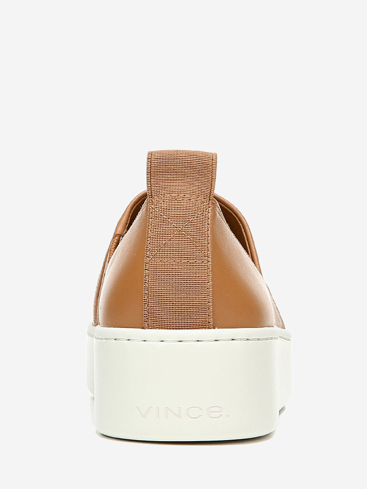Vince Women’s Leather Saxon-2 Slip On Sneaker