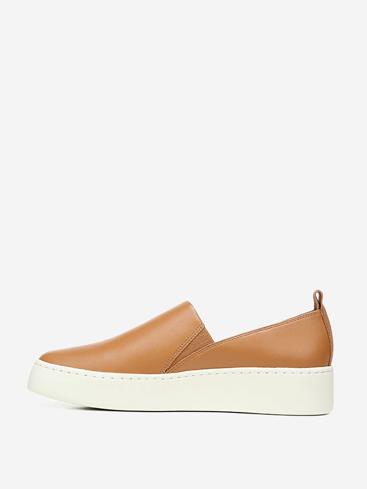 Vince Women’s Leather Saxon-2 Slip On Sneaker