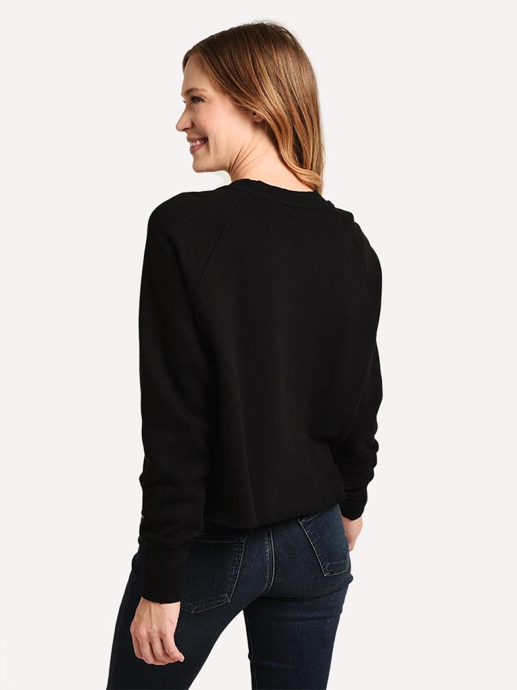 Sundry Women's Leopard Heart Sweatshirt