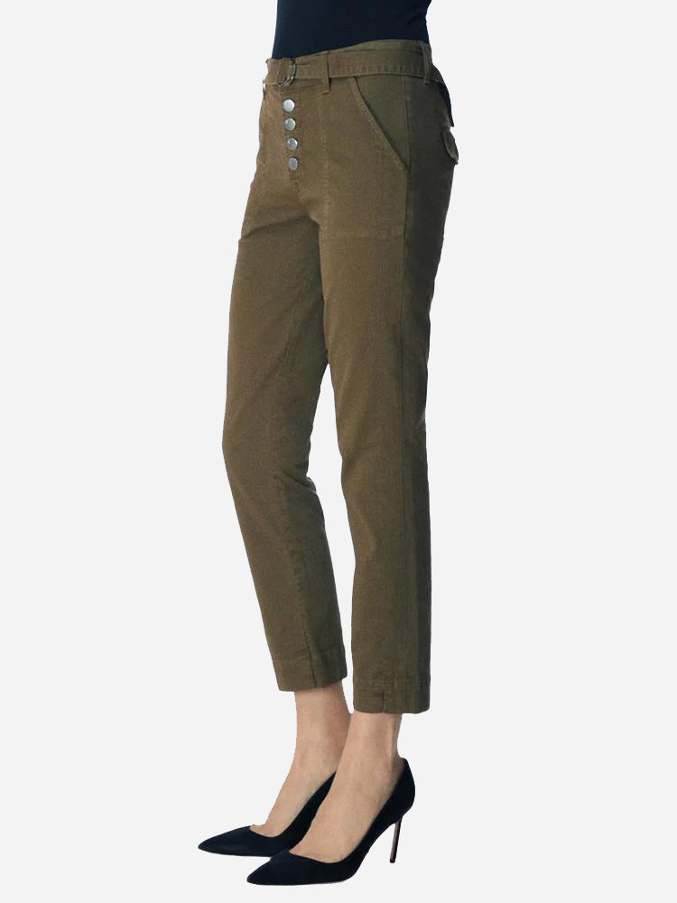 J Brand Kyrah High-Rise Cropped Cigarette Trouser