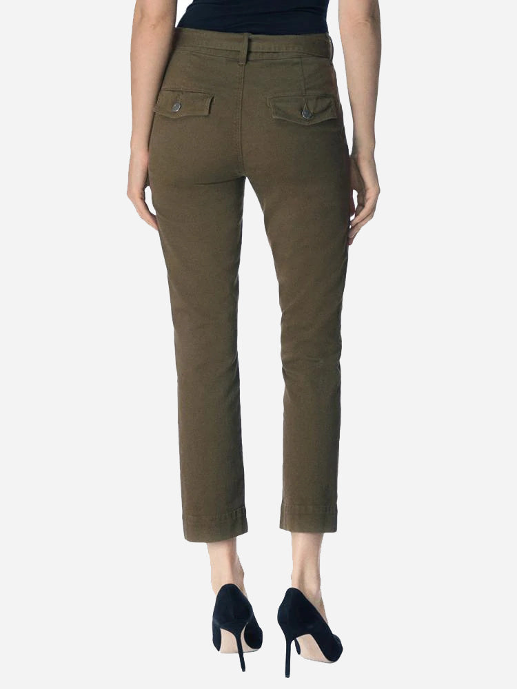 J Brand Kyrah High-Rise Cropped Cigarette Trouser