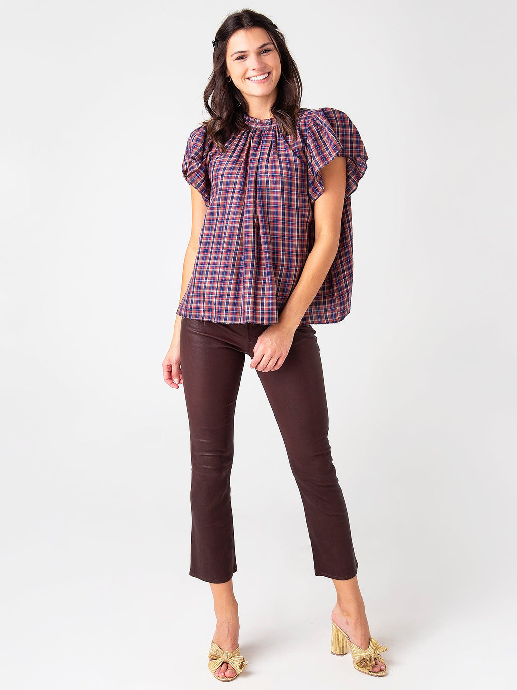 Frame Women's Leather Le Crop Mini Boot Leather Pant