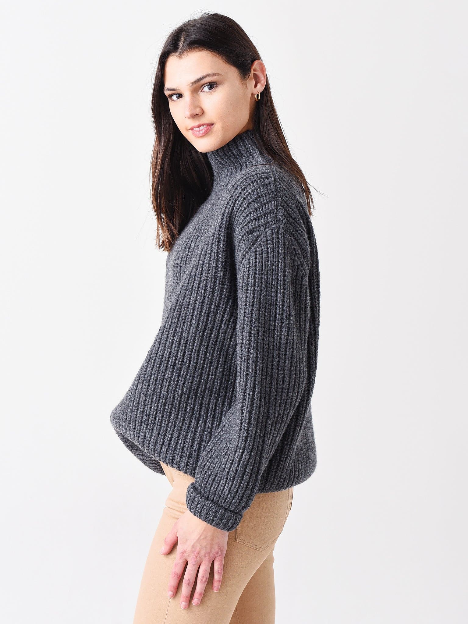 Frame Women's Oversized Ribbed Knit Sweater