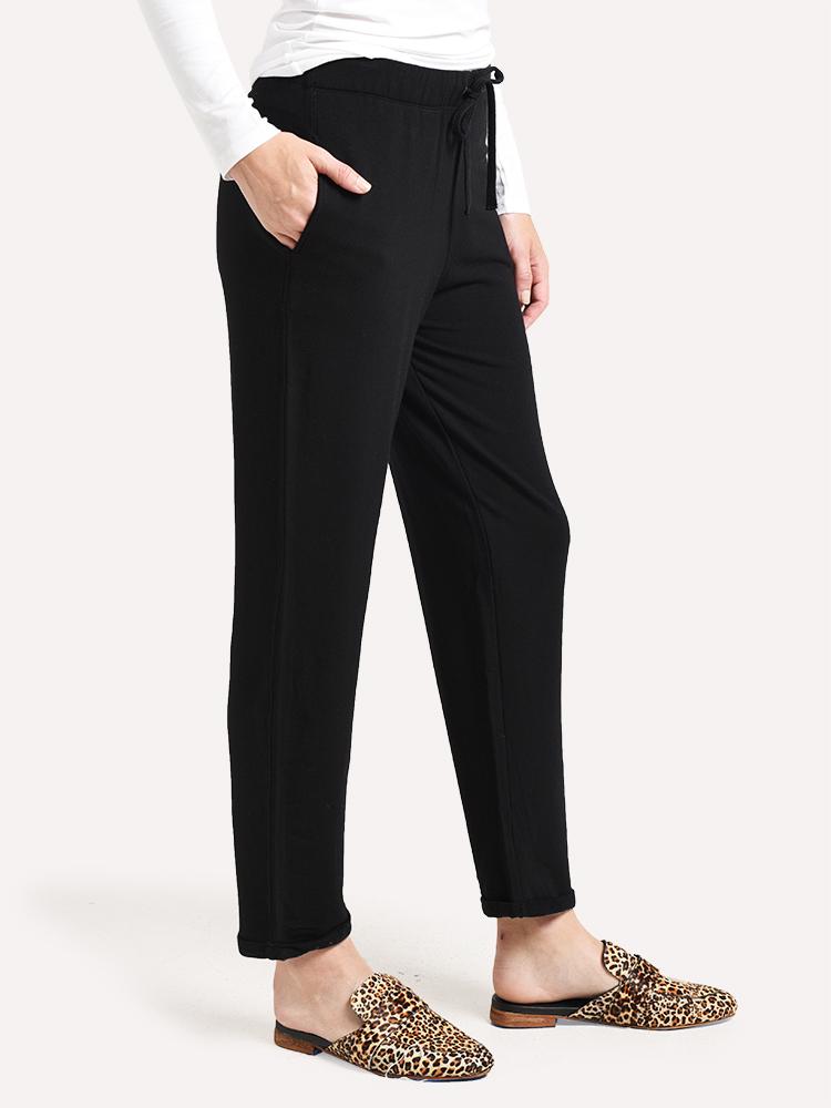 Majestic French Terry Pant with Rolled Bottom