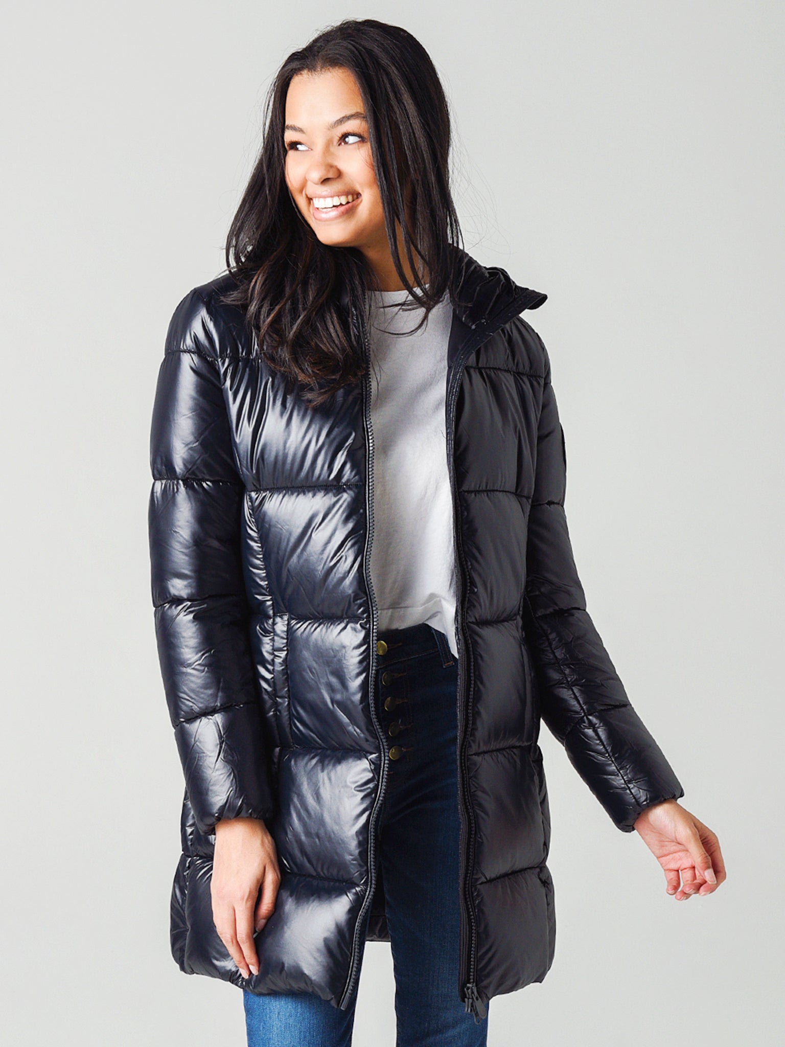 Save The Duck Women's Luck Maxi-Quilted Hooded Coat